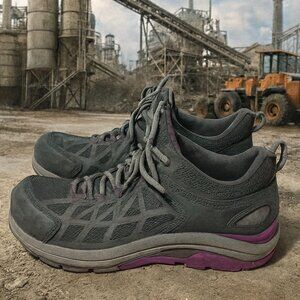 Red Wing 2343 Women's Cooltech Work Shoes Safety Toe Grey/Purple Size 8.5‎